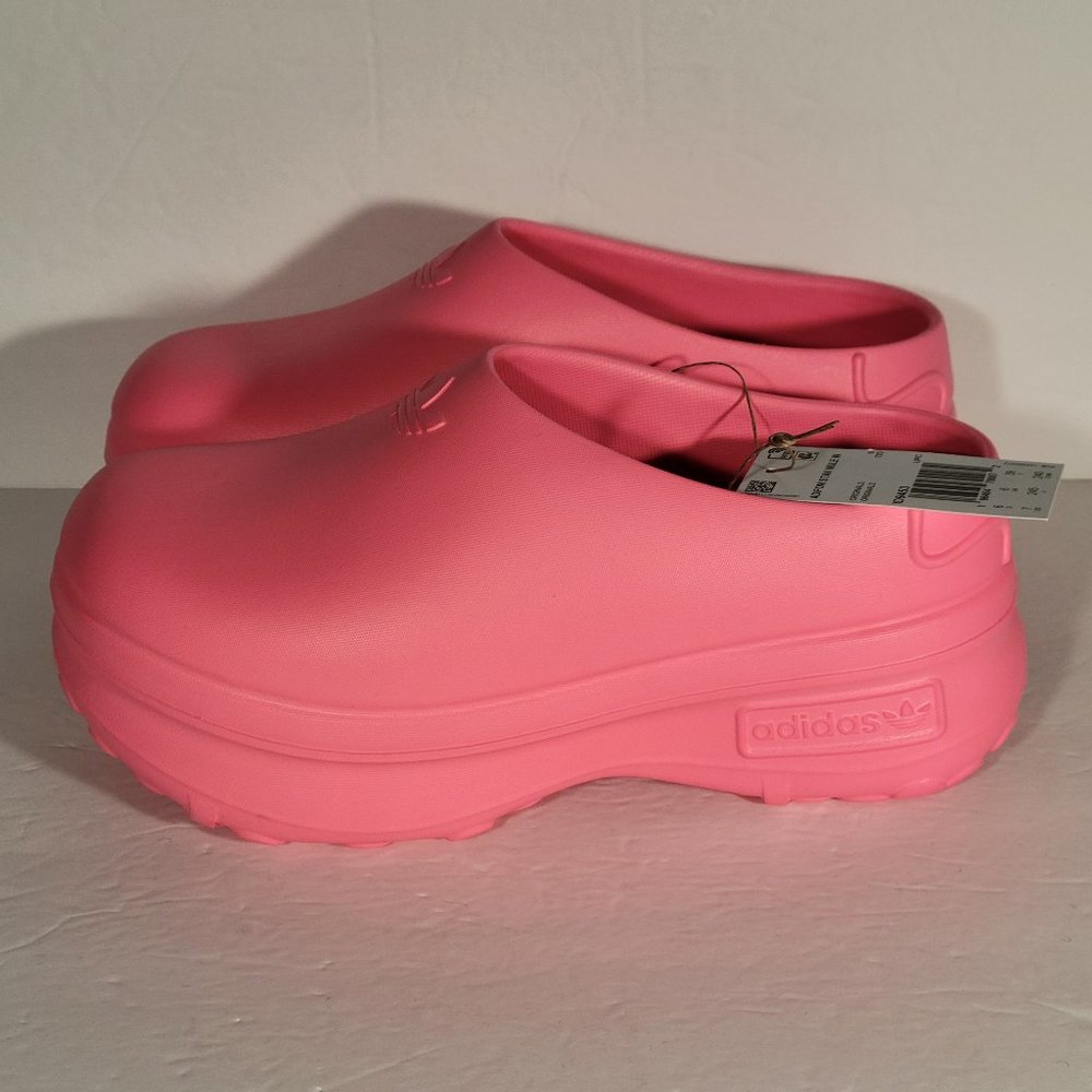 Adidas Adifom Stan Mule Womens Sz  7 Sneakers Casual Shoe Pink Slides Slip On